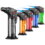 5-Pack Multi Utility Butane Refillable Mini Gas Torch Lighters (No Fuel)