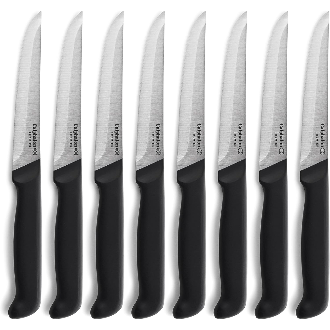 8-Piece Calphalon Premier Carbon Steel Steak Knife Set