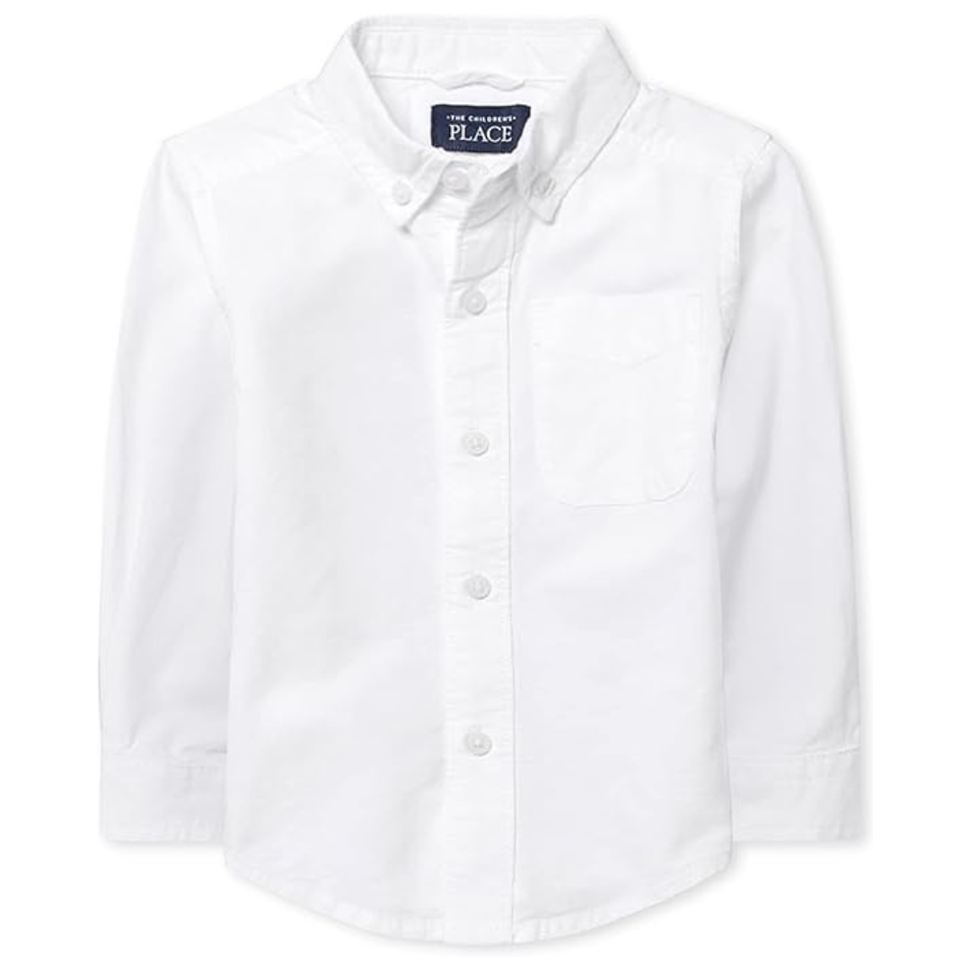 The Children's Place Baby Boys Long Sleeve Oxford Button Down Shirt