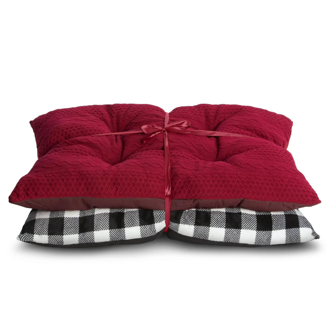 Vibrant Life Tufted Pillow Large Dog Bed Gift Set