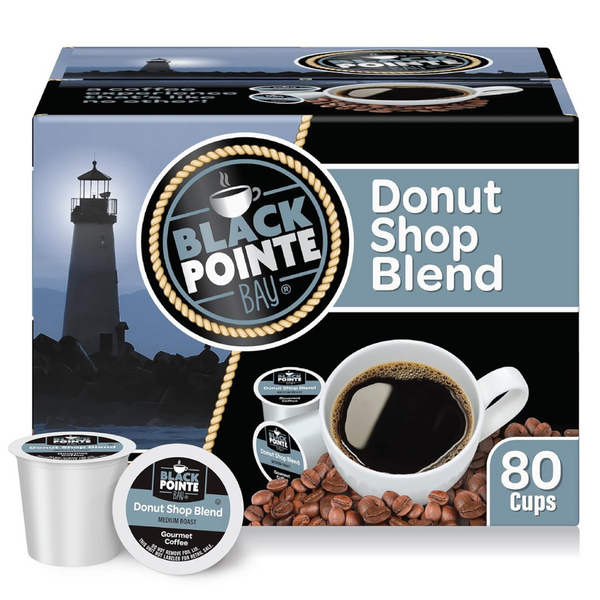 80-Count Black Pointe Bay Donut Shop Blend Medium Roast Coffee Pods