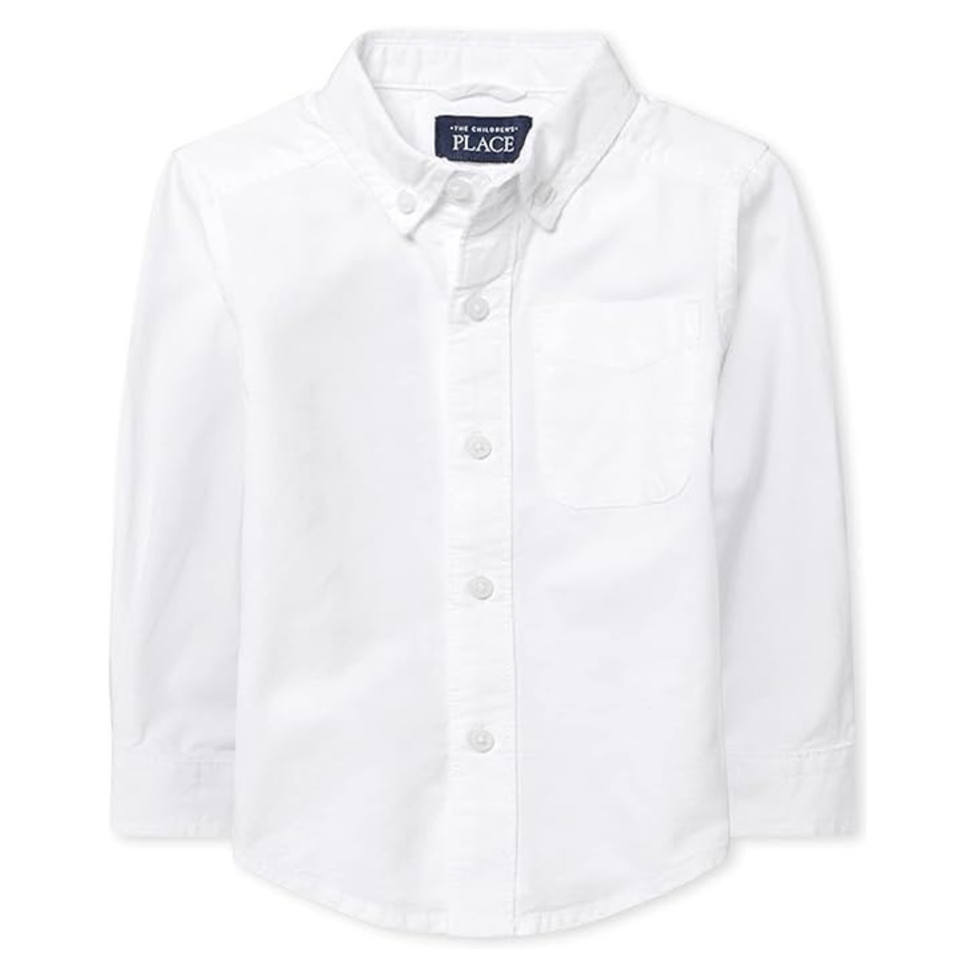 The Children’s Place Baby Boys Long Sleeve Oxford Button Down Shirt