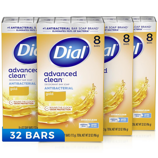 Dial Antibacterial Bar Soap (32 Bars)