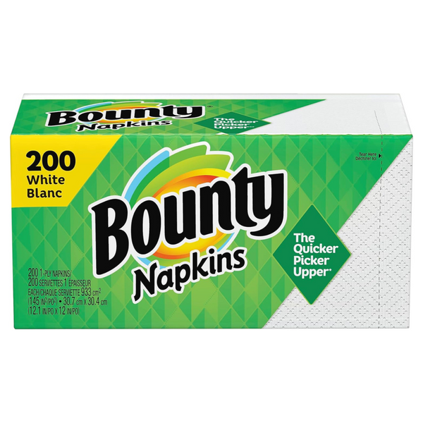 200-Count Bounty Assorted Print/White Quilted Napkins