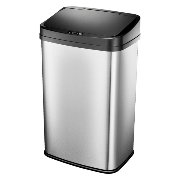 Insignia 13 Gal. Automatic Stainless Steel Trash Can