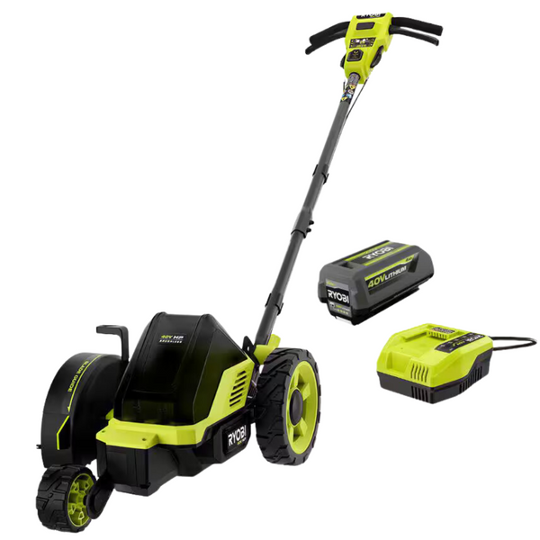 RYOBI 40V HP Brushless 9 In. Cordless Edger With 4.0 Ah Battery & Charger