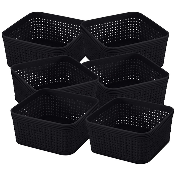 6-Pack Simplify Square Bins Organizing Set