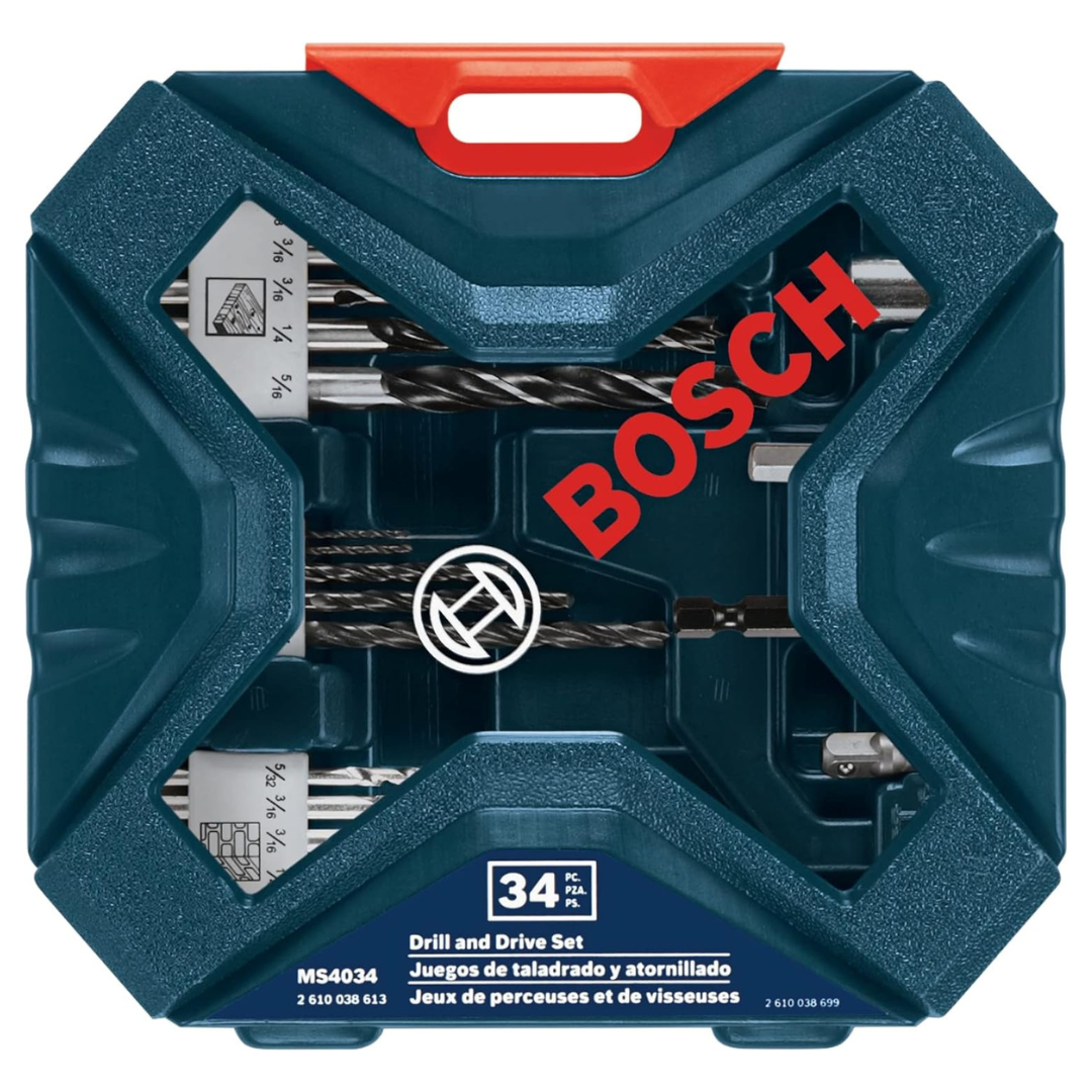 34-Piece Bosch MS4034 Drilling And Driving Bit Set