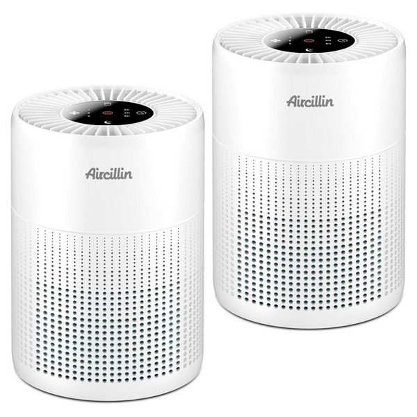 2-Pack Aircillin 4-In-1 Filtration Air Purifiers With HEPA Filters