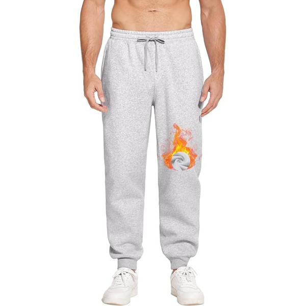 Men's Fleece Lined Joggers With Zipper Pockets