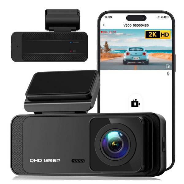 Ecomoment WiFi 1296P Dash Camera With Night Vision & APP