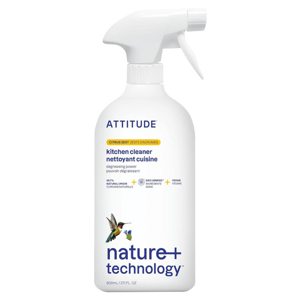 Attitude 27.1 Fl Oz Advanced Degreasing Power Citrus Zest Kitchen Cleaner