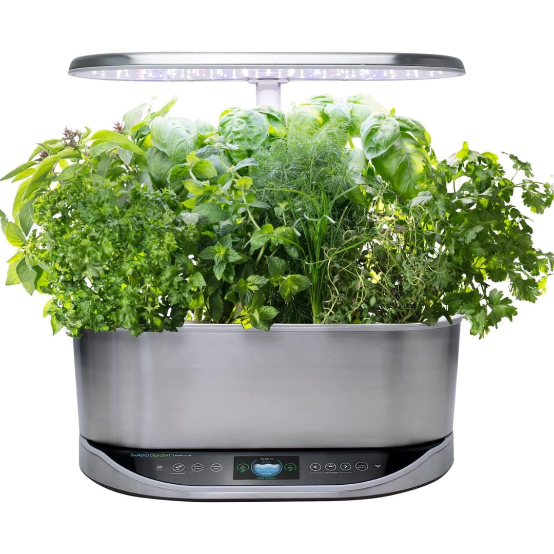 AeroGarden Bounty Elite – Indoor Garden With LED Grow Light, WiFi And Alexa Compatible