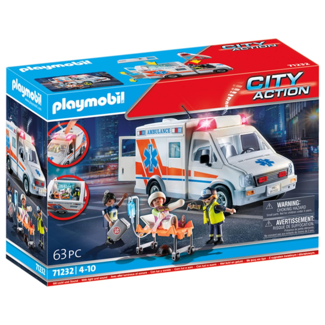 Playmobil Ambulance With Accessories And 3 Figures