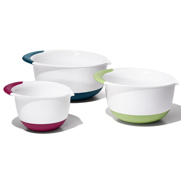 OXO Plastic Good Grips 3-Piece Mixing Bowl Set