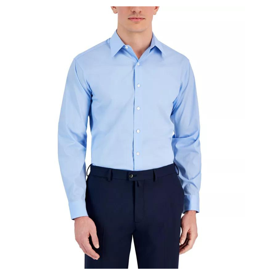 Club Room Men's Regular-Fit Solid Dress Shirt