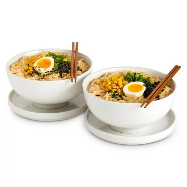 Infuse Asian 8-Piece Ceramic Ramen Bowl & Accessories Set