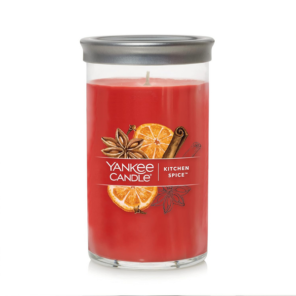 Yankee Candle Kitchen Spice Signature Medium Pillar Candle, 14.25 Oz