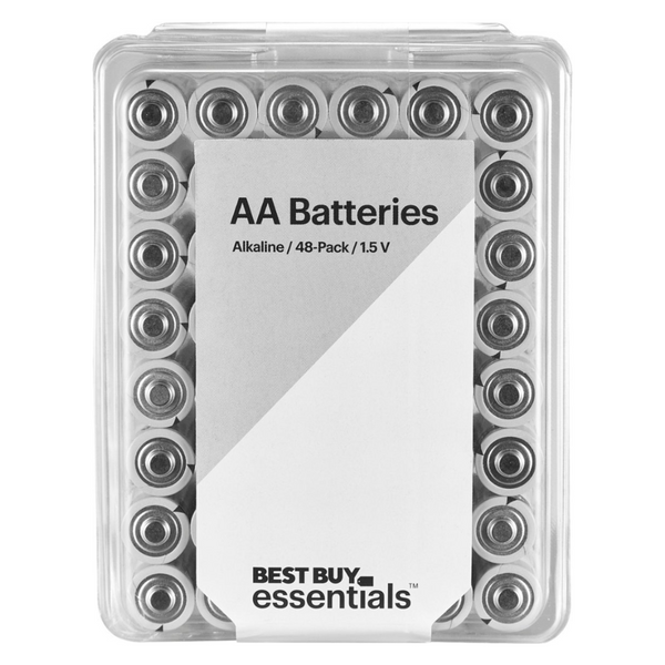 48-Pack Best Buy essentials AA Batteries