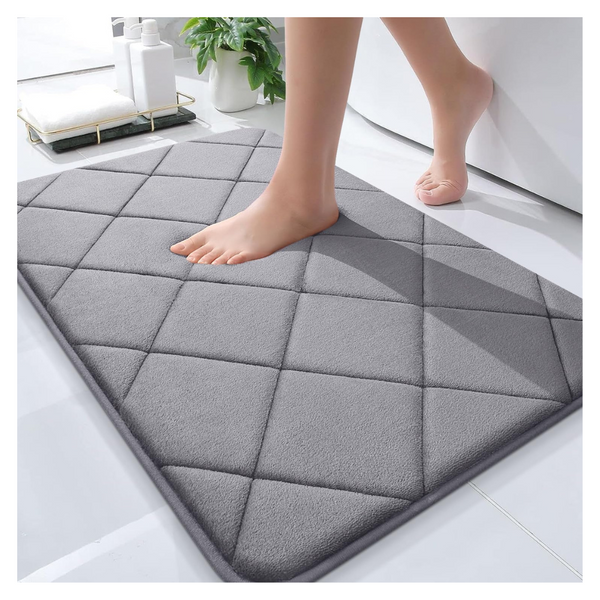 OLANLY 30" x 20" Ultra Soft And Absorbent Memory Foam Bath Mat