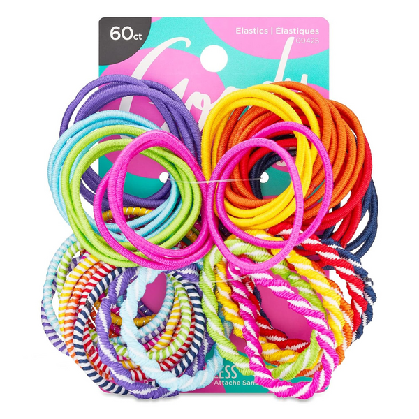 60-Count Goody Girls Ouchless Hair Elastics Perfect For Girls W/Fine Hair