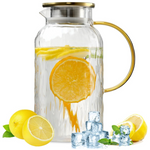 Wlasss 68 Oz Heat Resistant Glass Pitcher With Lid