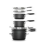 14-Piece Calphalon Space-Saving Hard-Anodized Nonstick Cookware Set