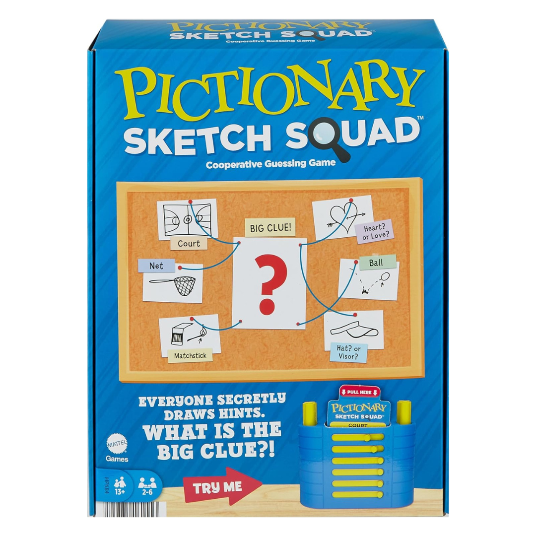 Mattel Games Pictionary Sketch Squad Cooperative Party Game