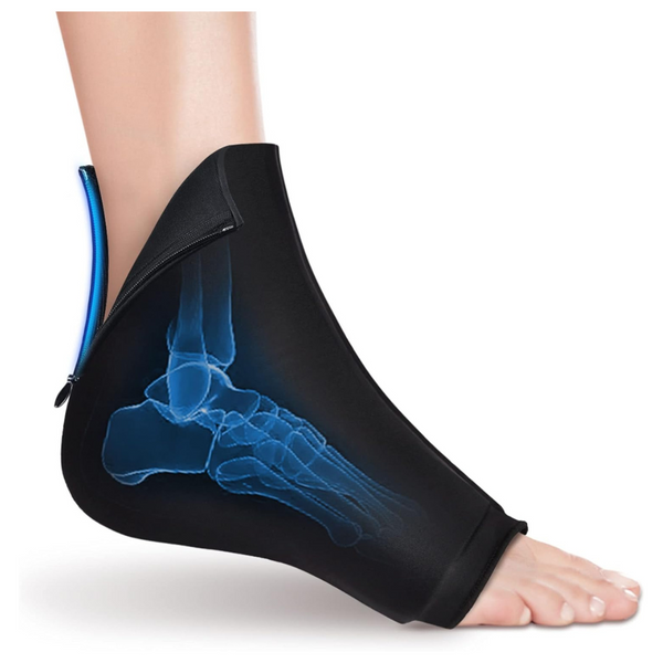 Reusable Compression Ankle Foot Ice Pack Wrap For Injuries