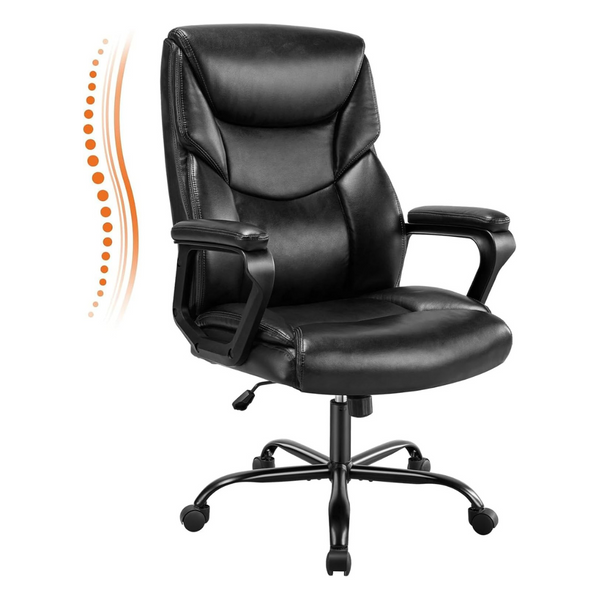 Sweetcrispy Home Office Adjustable Swivel Rolling Desk Chair