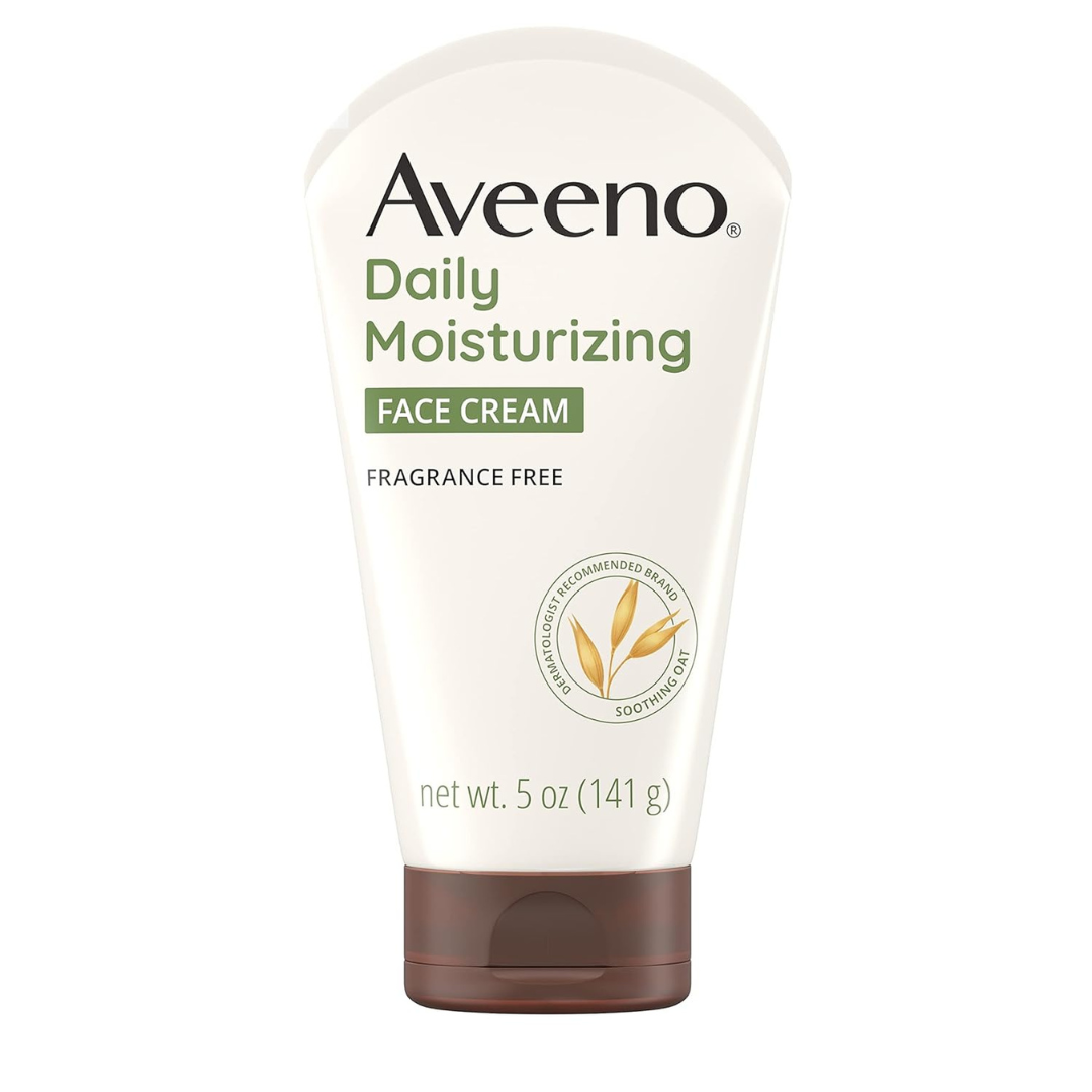 Aveeno Daily Moisturizing Fragrance-Free Prebiotic Oat Face/Facial Cream