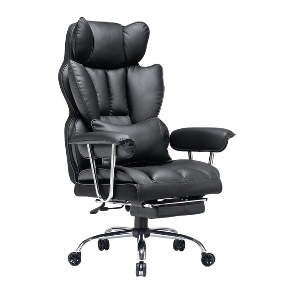 Efomao 400LBS PU Leather Computer Office Desk Chairs