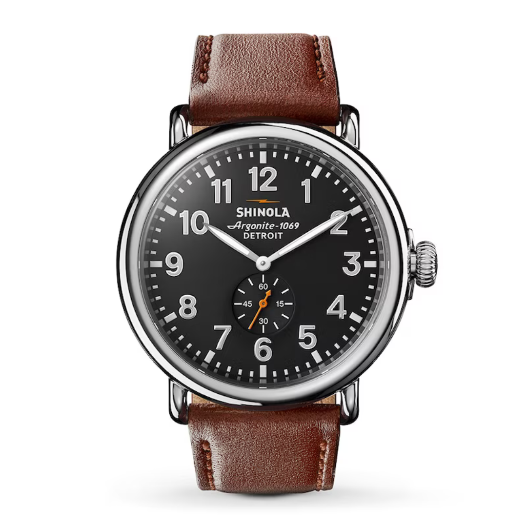 Shinola Runwell 47mm Quartz Leather Watch