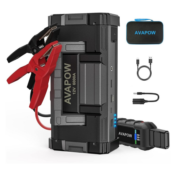 AVAPOW 12V 6000A Powerful Car Battery Jump Starter