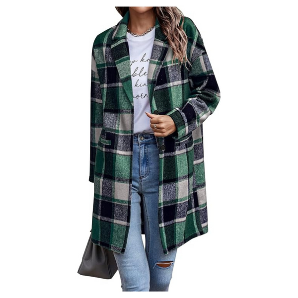 Women's Mid Length Trench Fall Light Oversized Coat With Pockets (Various)