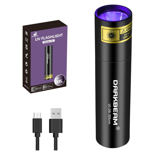 Darkbeam Rechargeable UV 395nm LED FlashLight