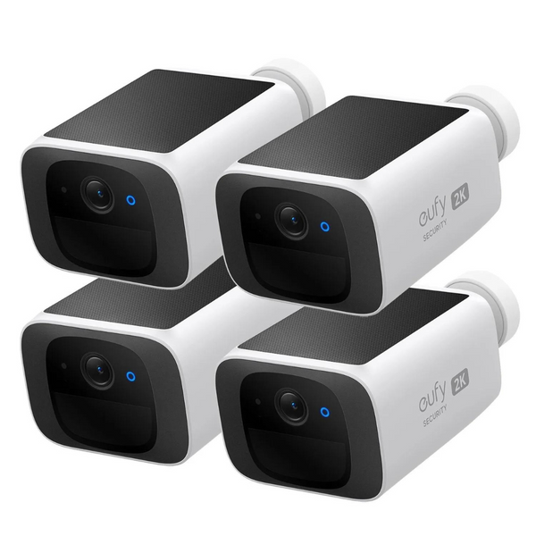 2-Pack Eufy S220 SoloCam Wireless Camera with 2K Video & Solar Recharge