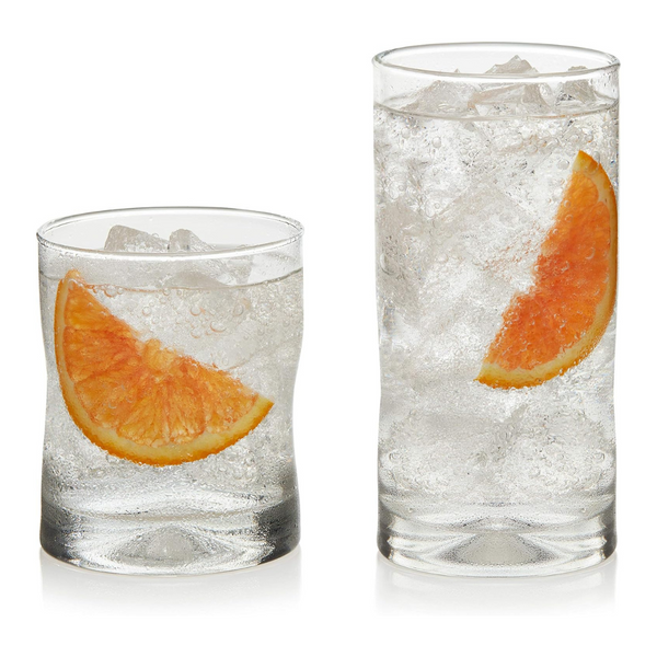 16-Piece Libbey Impressions Tumbler And Rocks Glass Set