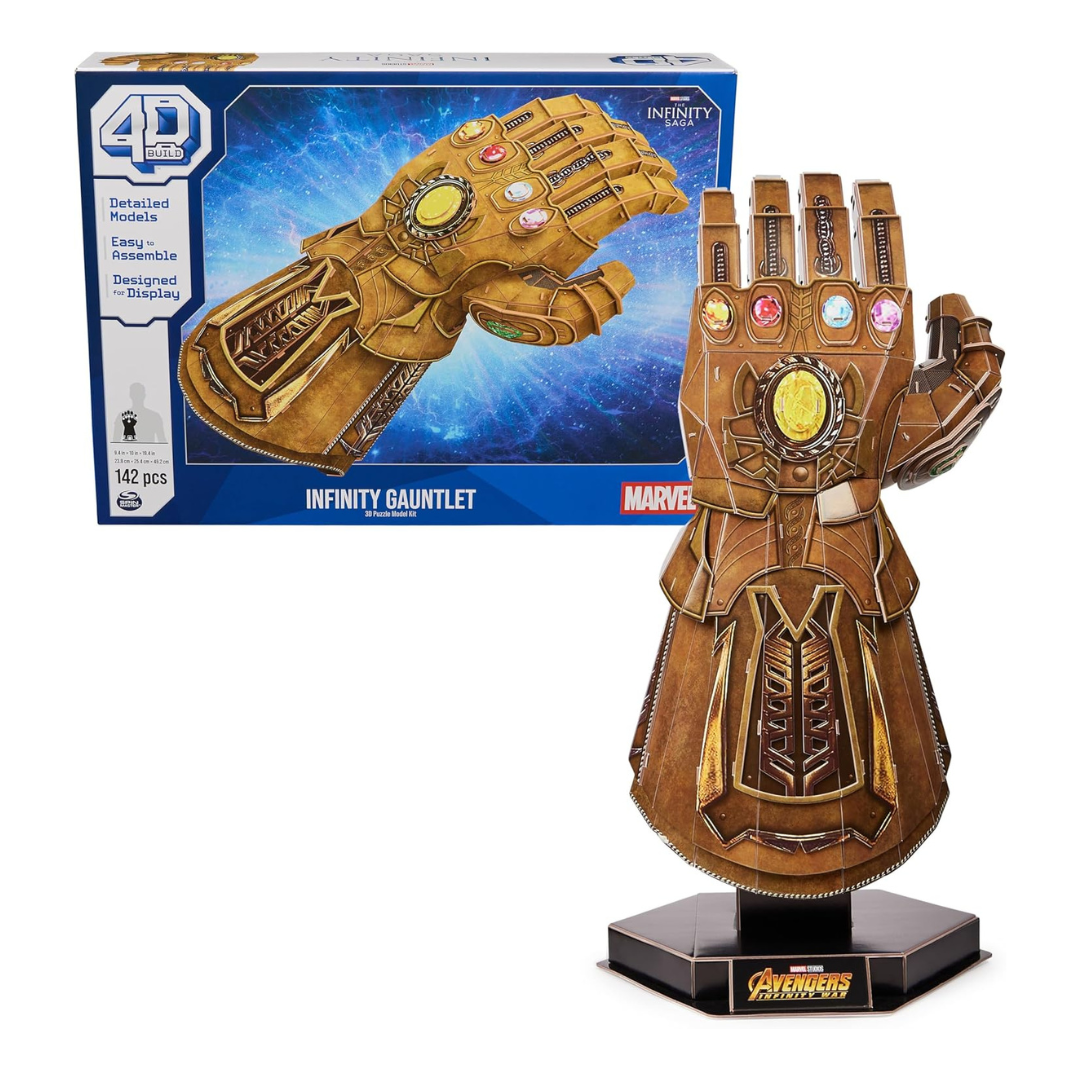 142-Piece 4D Build Marvel Infinity Gauntlet 3D Puzzle Model Kit