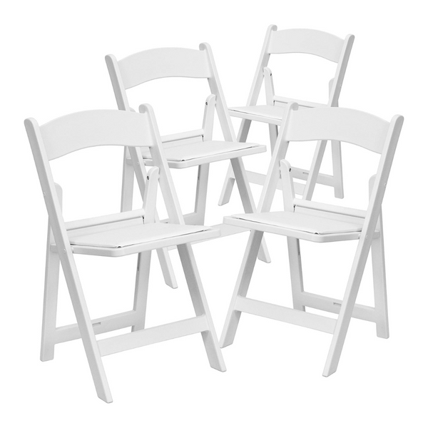 4-Pack Flash Furniture 1000LB Capacity Light Weight Folding Chair