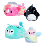 Original Squishmallows Kai in Boat & Elda in Carriage Plush Toys