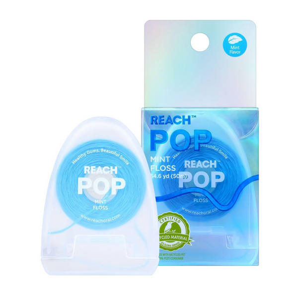 REACH POP Mint Plaque Remover Cruelty Free Dental Floss