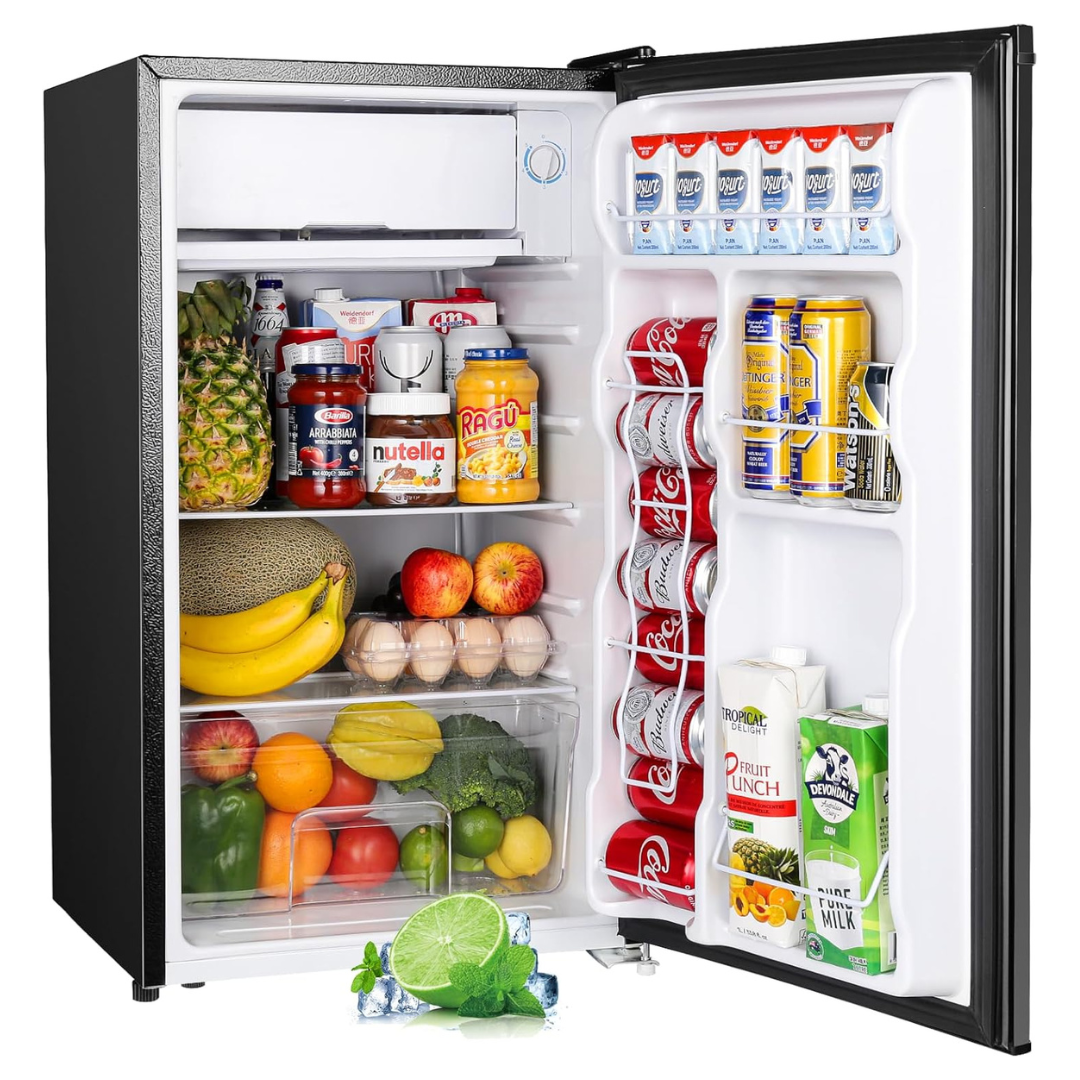 Upstreman 3.2 Cu.Ft Mini Fridge With Freezer (Various)