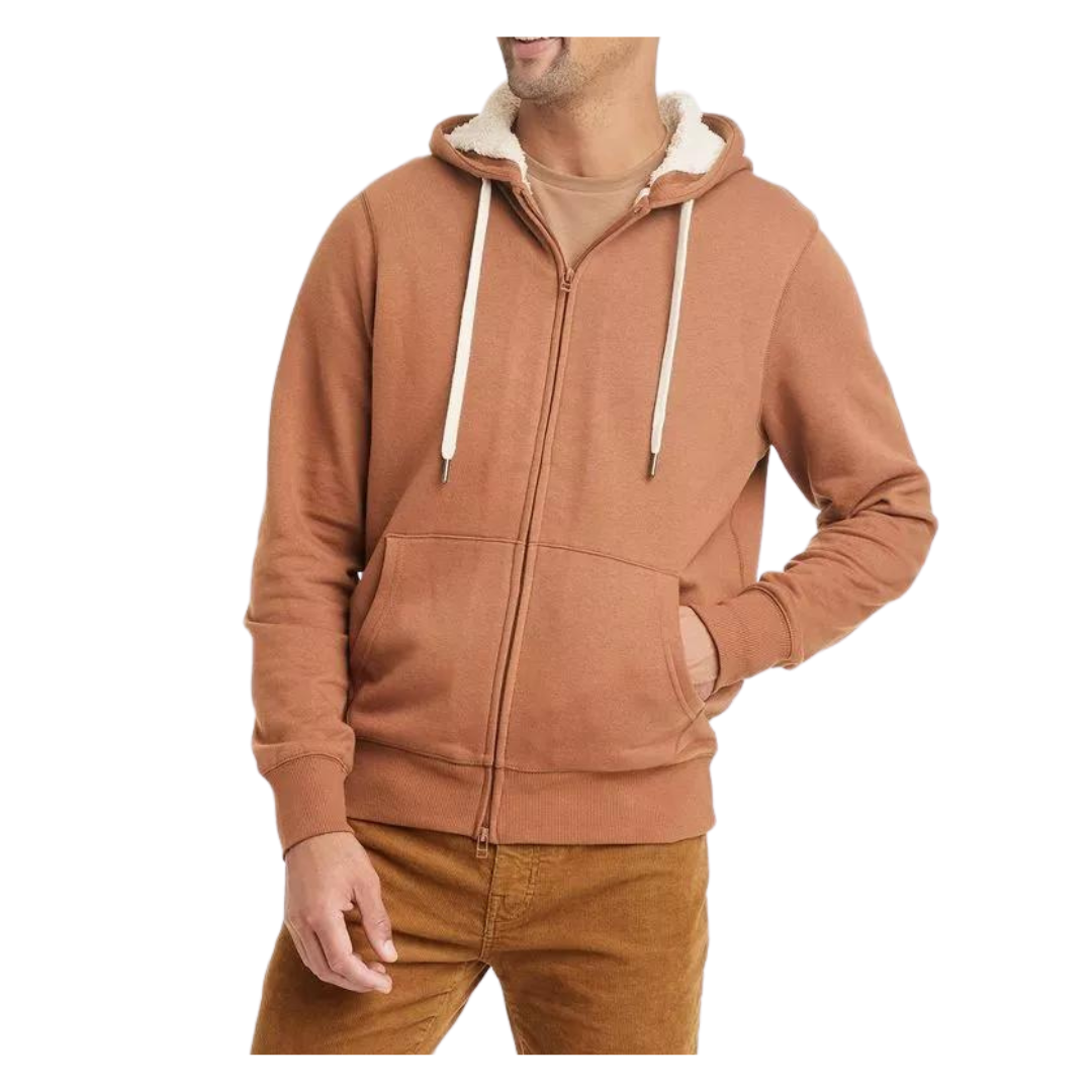 Goodfellow & Co Men's High Pile Fleece Full Zip Hoodie (Multiple Color Options)