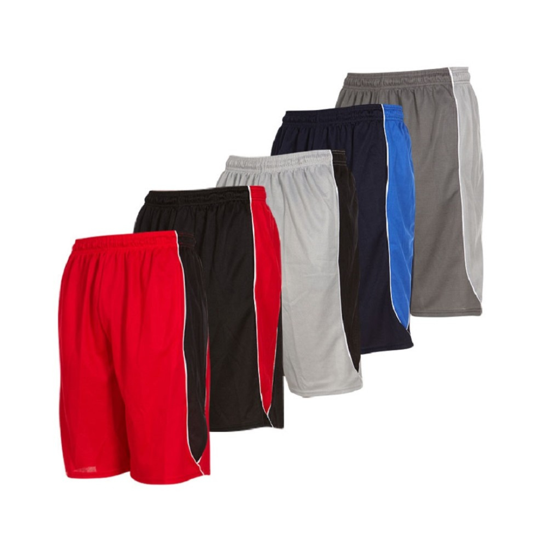 5-Pack Men's Athletic Performance Shorts With Pockets (S-3X)