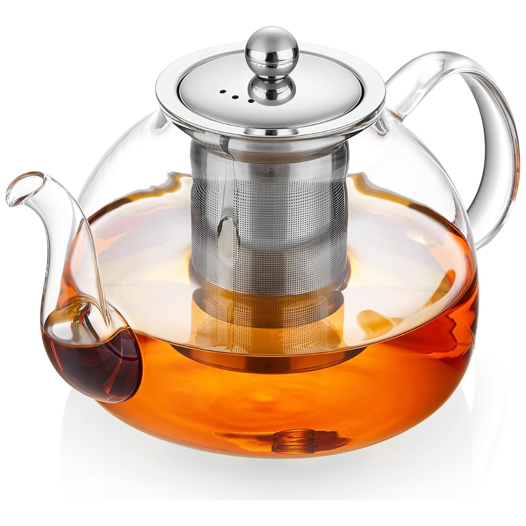 Dopudo Elegant Large Capacity 1200 ML Glass Teapot