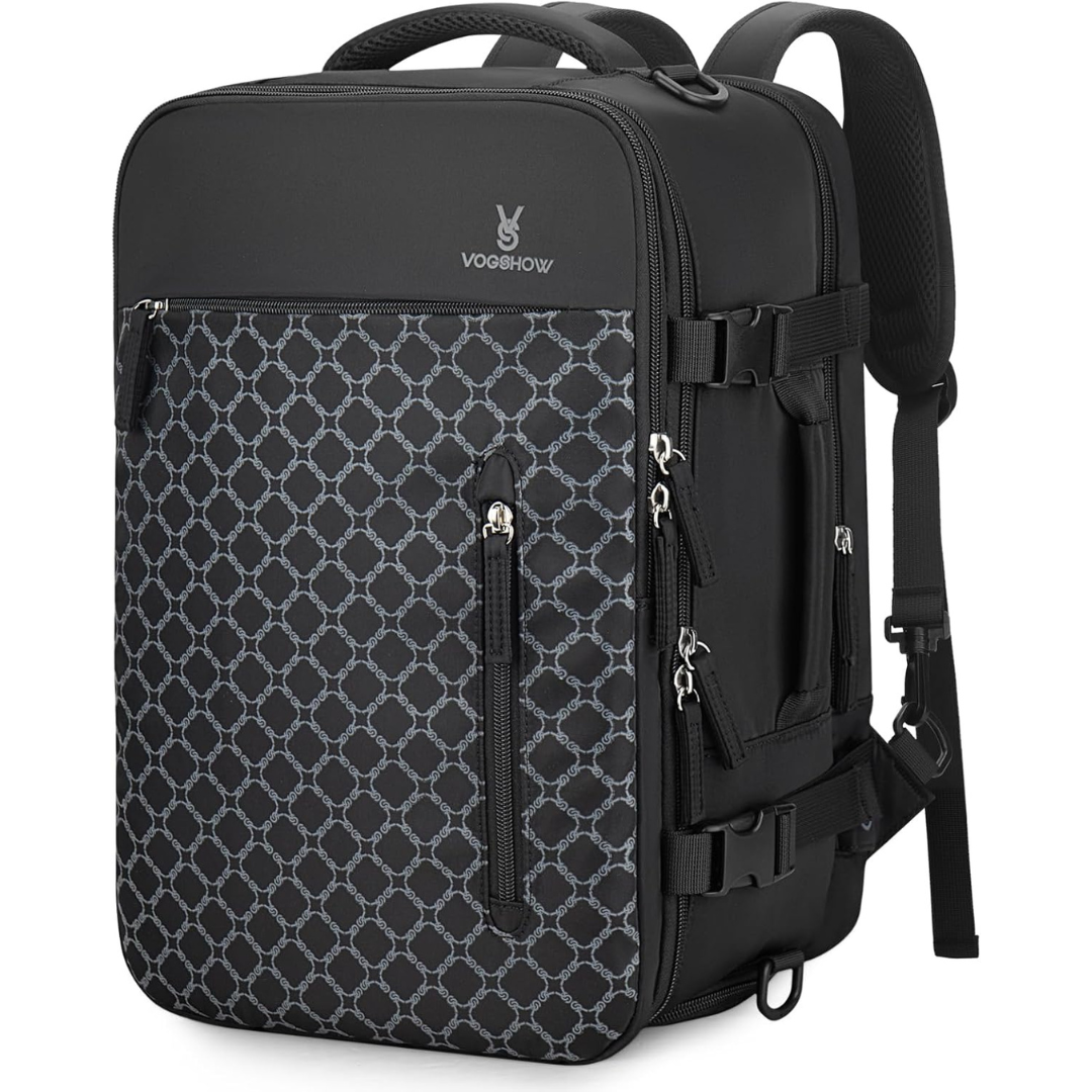 30L Carry On Travel Backpack with USB Charging Port