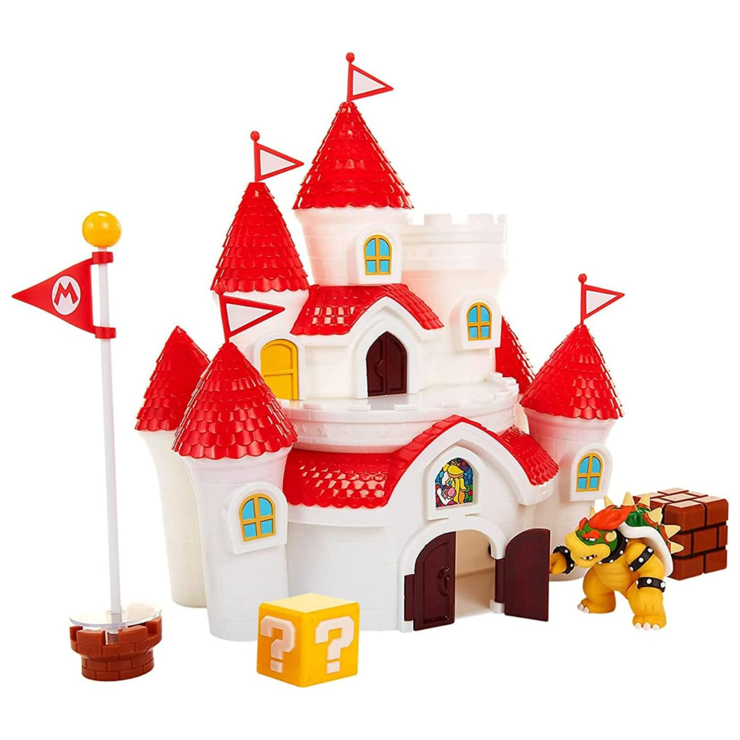 Super Mario Mushroom Kingdom Castle Figure Playset