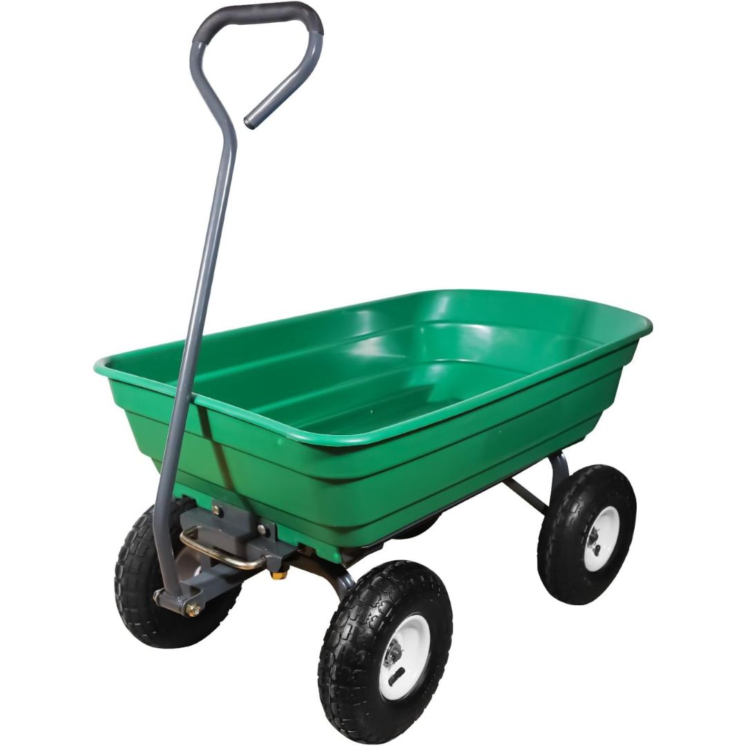 AAIN 600 Lbs Poly Garden Dump Cart