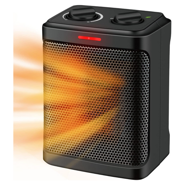 Andily 750W/1500W Electric Space Heater With Thermostat